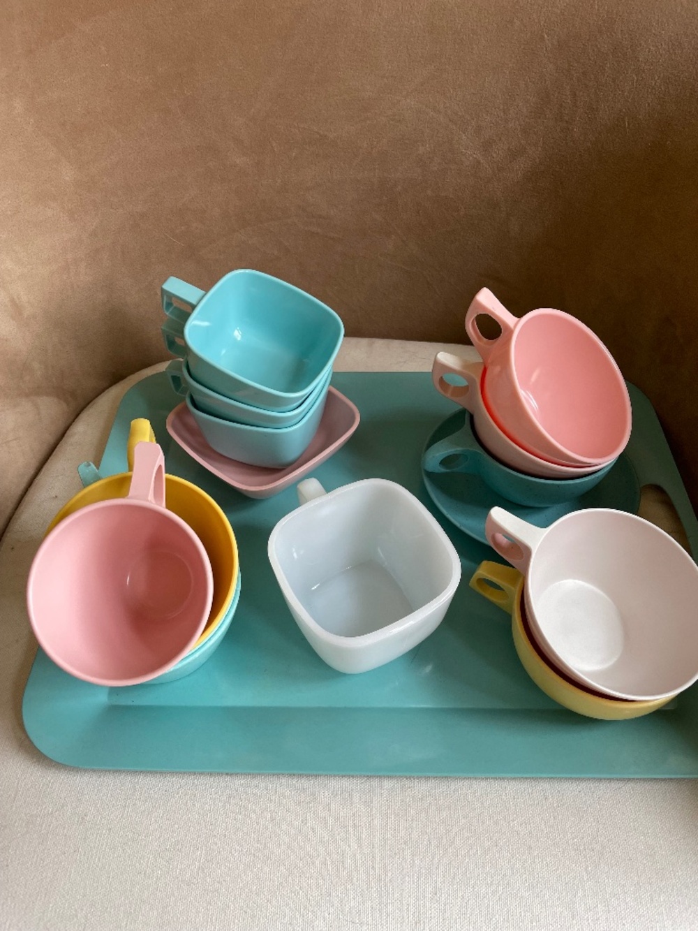 Vintage 50's-60's Coffee Cups - Melmac and other brands - Lot of 12